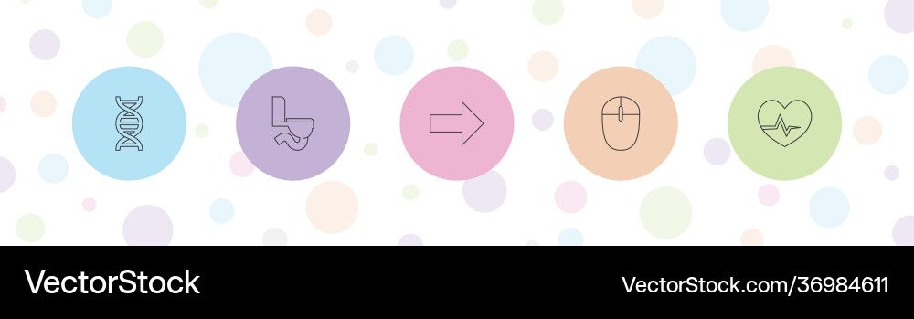 Curve icons vector image
