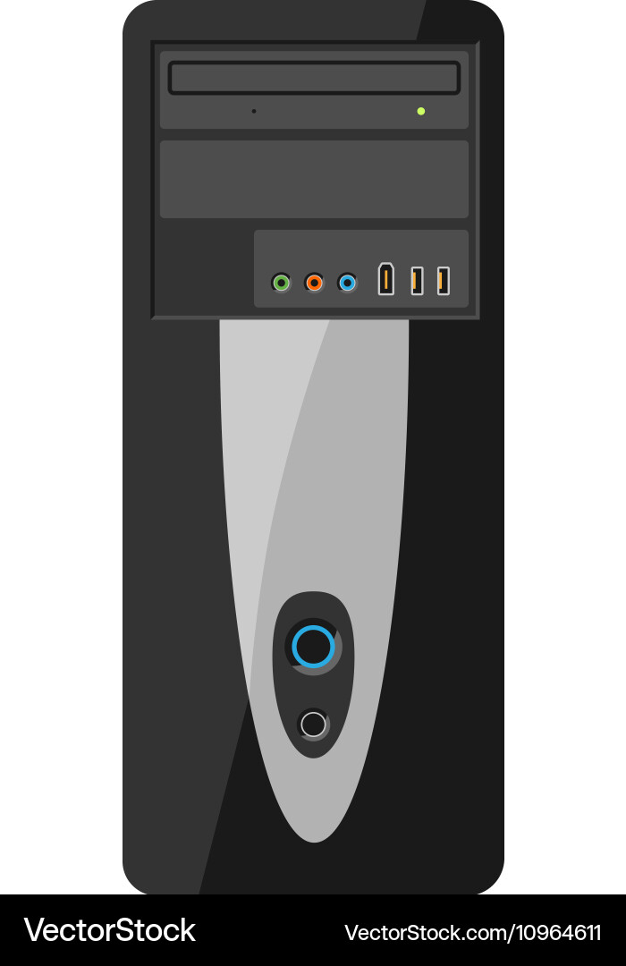 Desktop computer Vector Image
