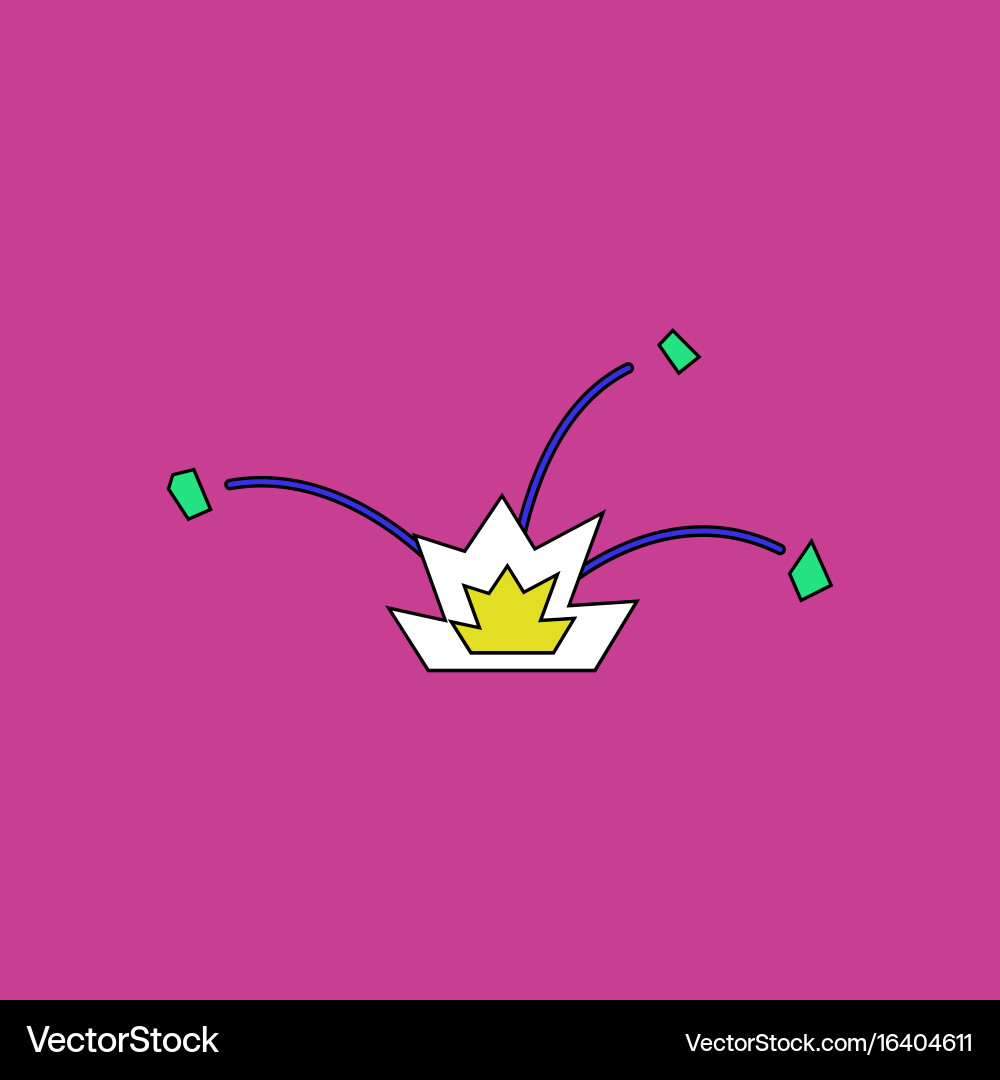 Flat icon design collection explosion and shards Vector Image
