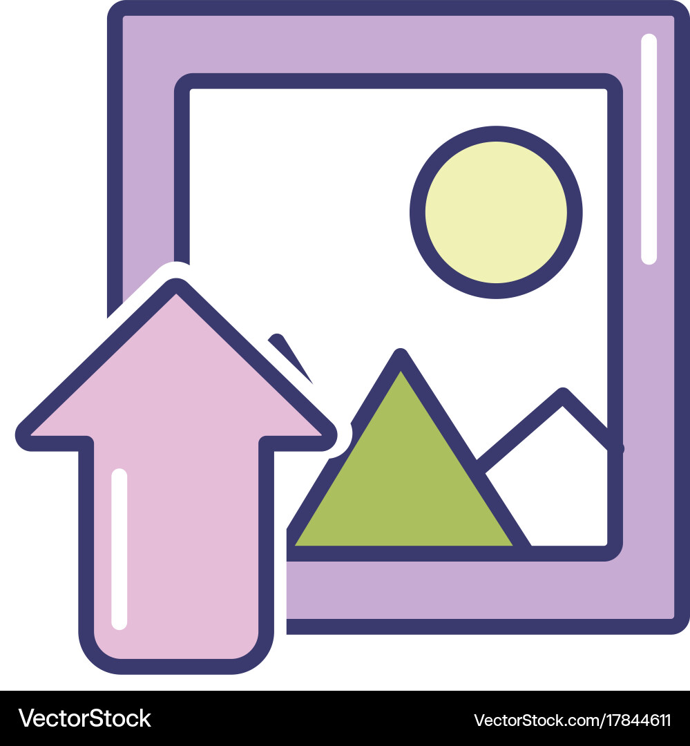 Frame picture loading element icon Vector Image