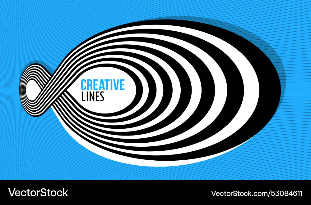 Lines in motion abstract background 3d vector image