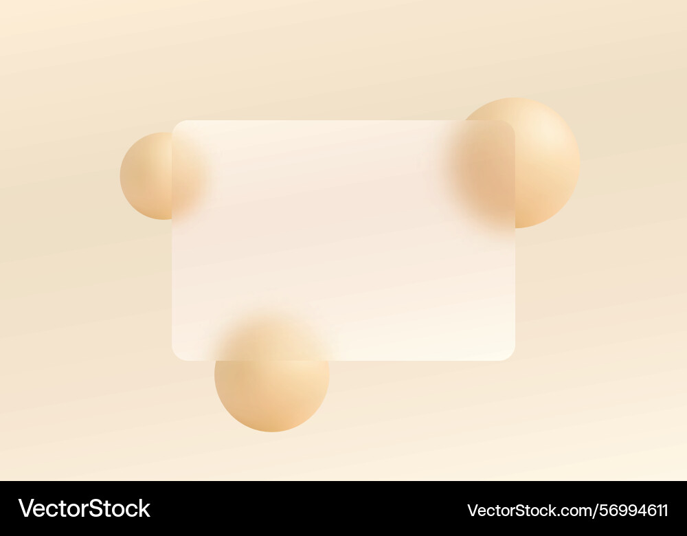Partition of transparent material with floating Vector Image