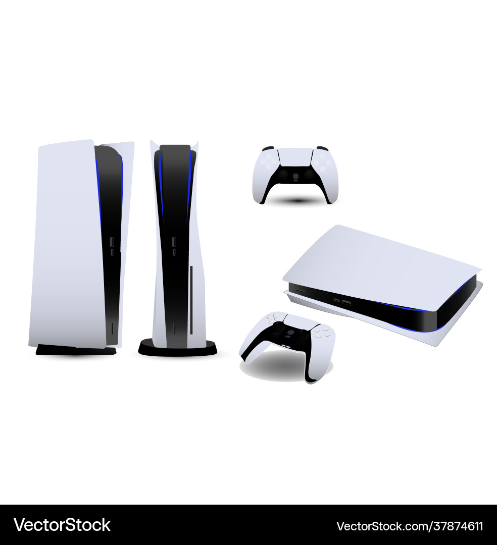 PlayStation 5 Console Gaming vector image