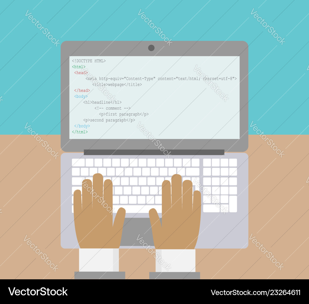 Programmer erstellt eine Webseite Programmer erstellt eine Webseite vektorbild