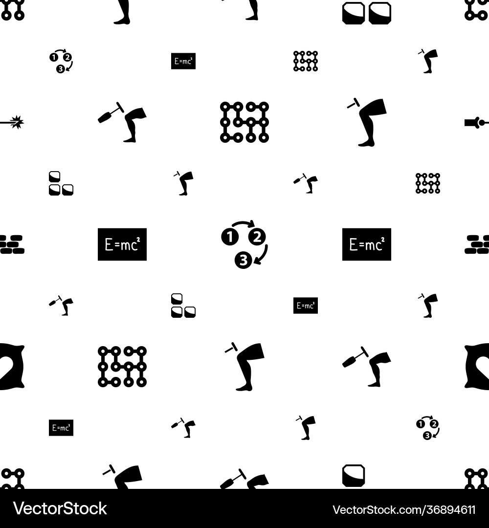 Texture icons pattern seamless white background Vector Image