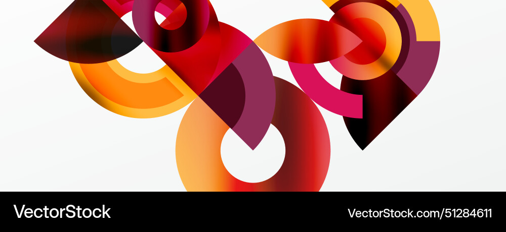 Trendy simple circle abstract background Vector Image