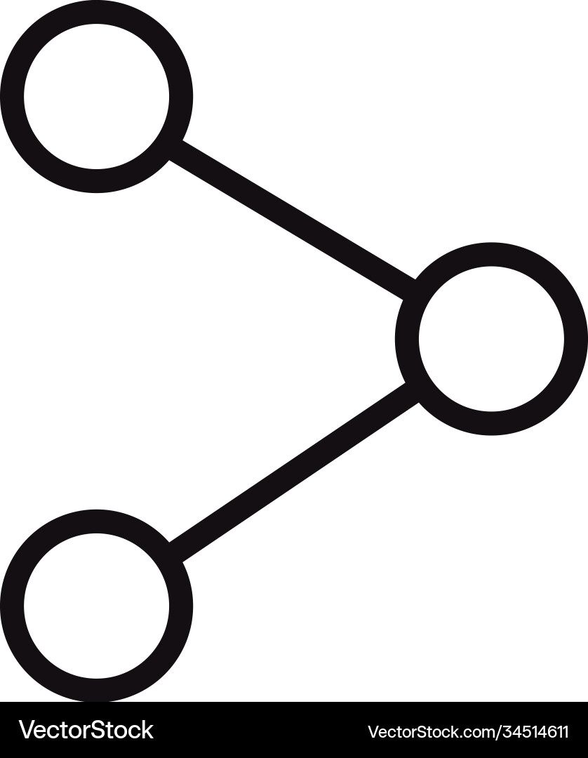 User interface sharing content data web linear Vector Image