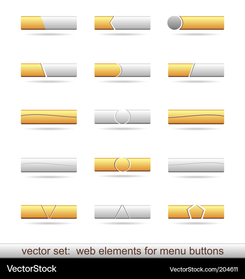 Web design elements vector image
