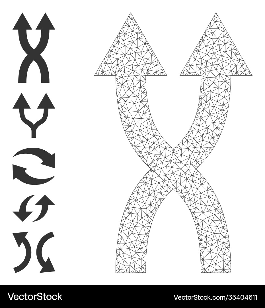 Web Mesh Shuffle Pfeile nach oben Symbol mit einfachen Web Mesh Shuffle Pfeile nach oben Symbol mit einfachen vektorbild