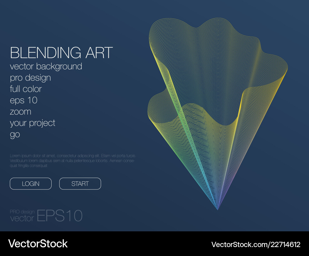 Abstract blend background template for web site Vector Image