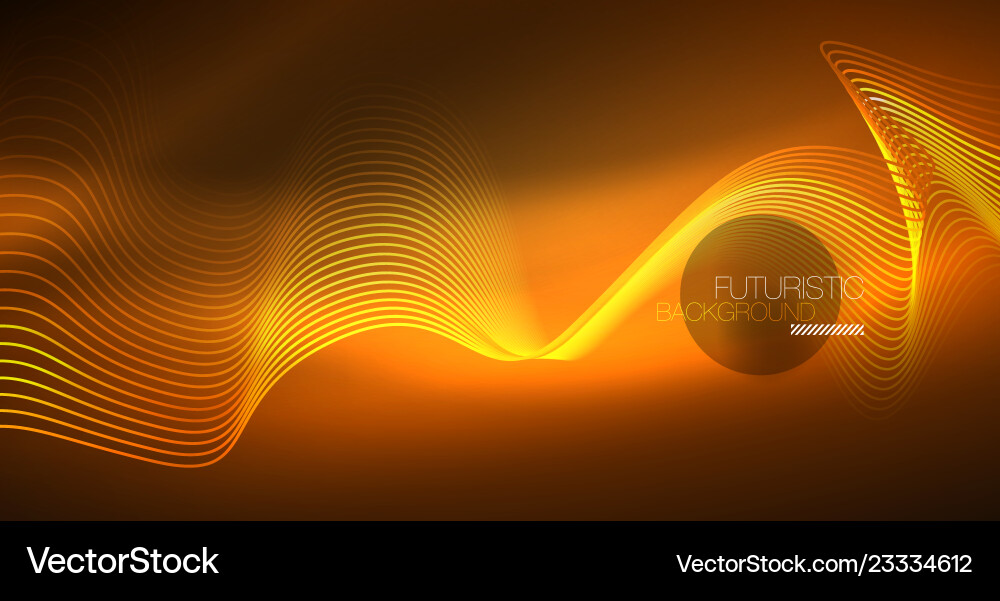 Abstract shiny glowinng color wave design element Abstract shiny glowinng color wave design element Vector Image