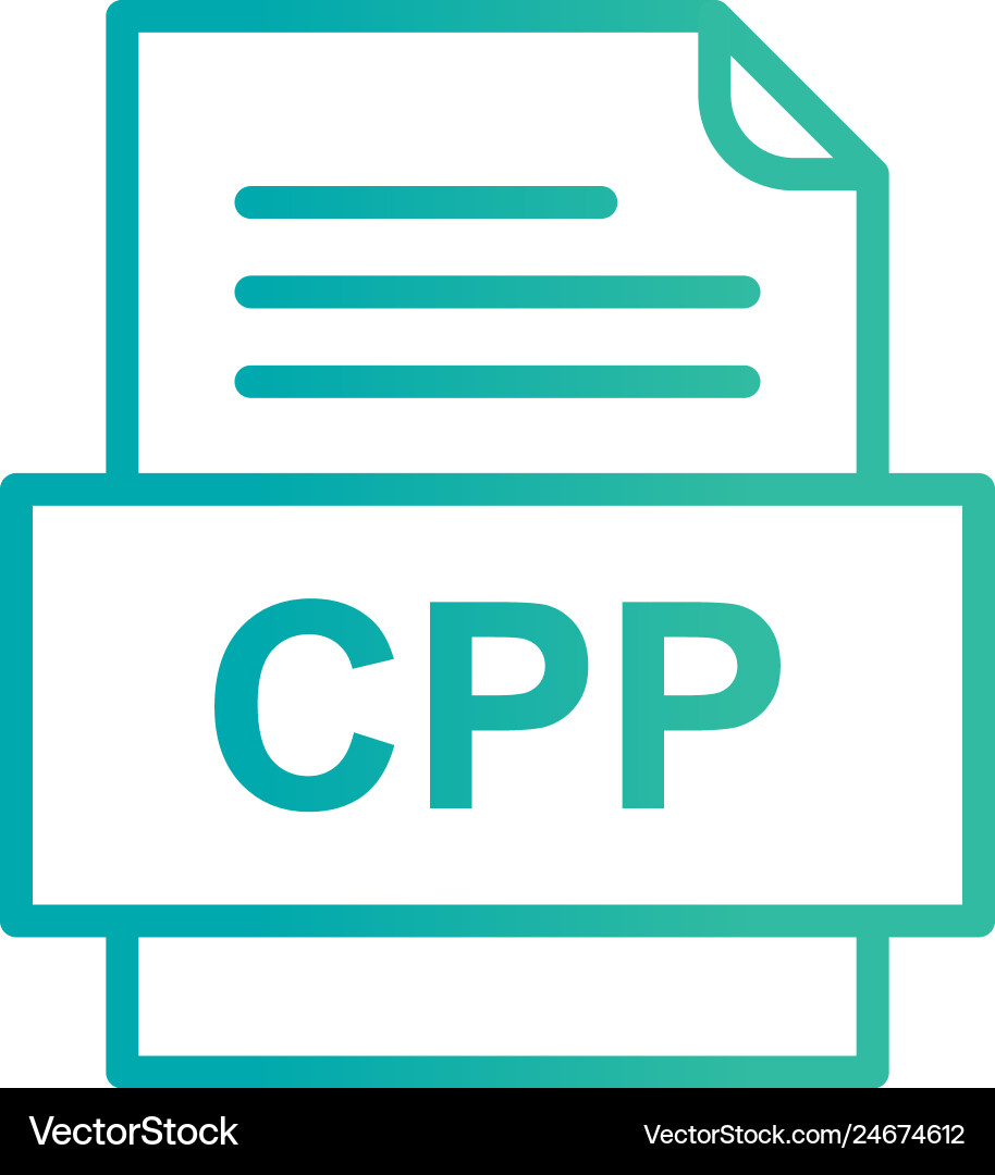 Cpp file document icon Vector Image