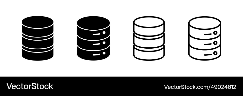 Database icon server storage vector image