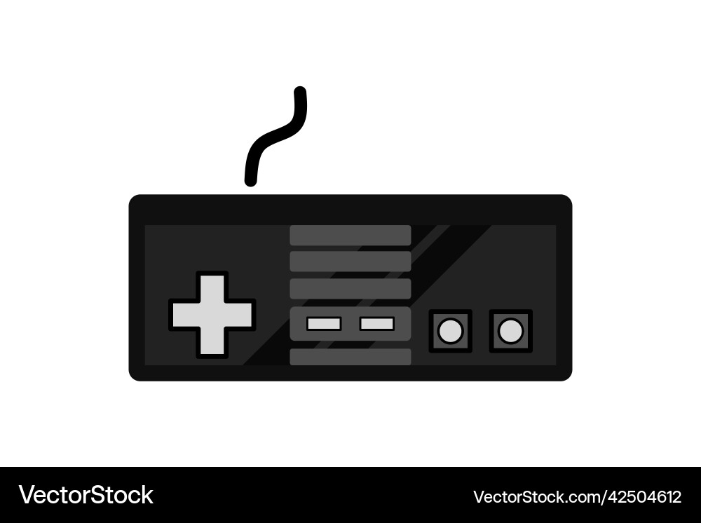 Joystick game controller gamepad video stick Joystick game controller gamepad video stick vector image
