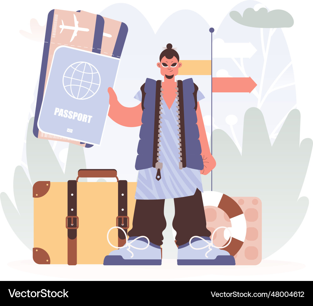 Man getting a handle on her all comprehensive id Vector Image