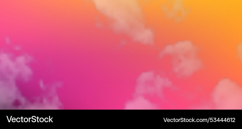 Modern colorful gradient background with clouds Modern colorful gradient background with clouds vector image