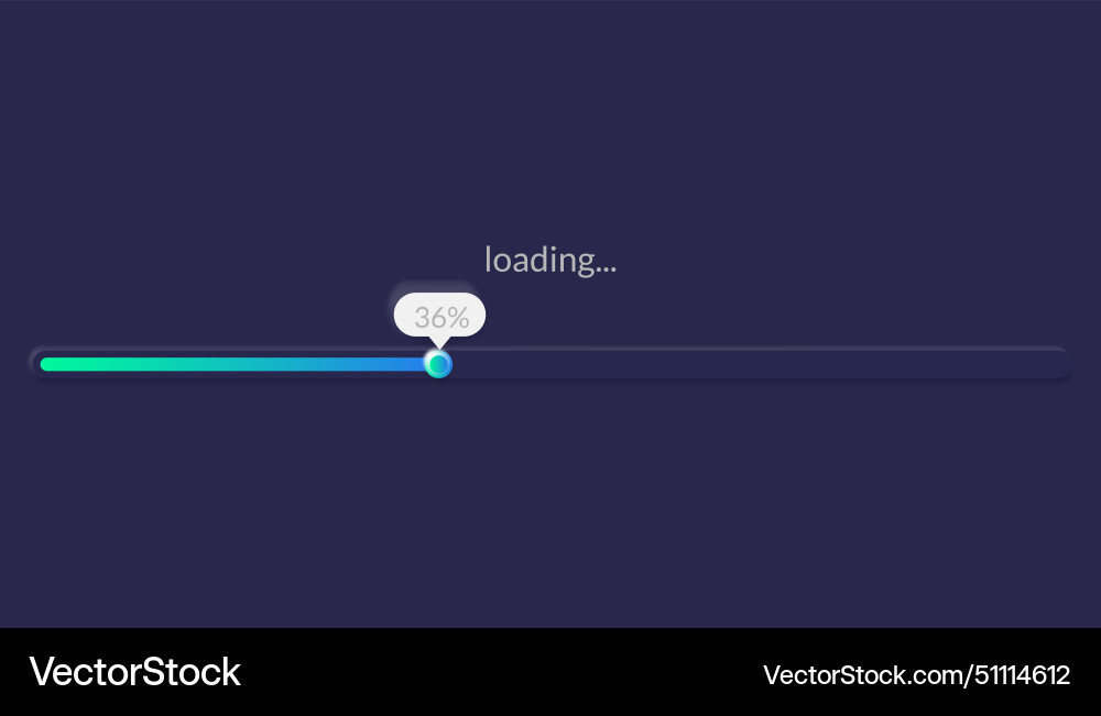 Progress load bar indicator of status download Progress load bar indicator of status download vector image