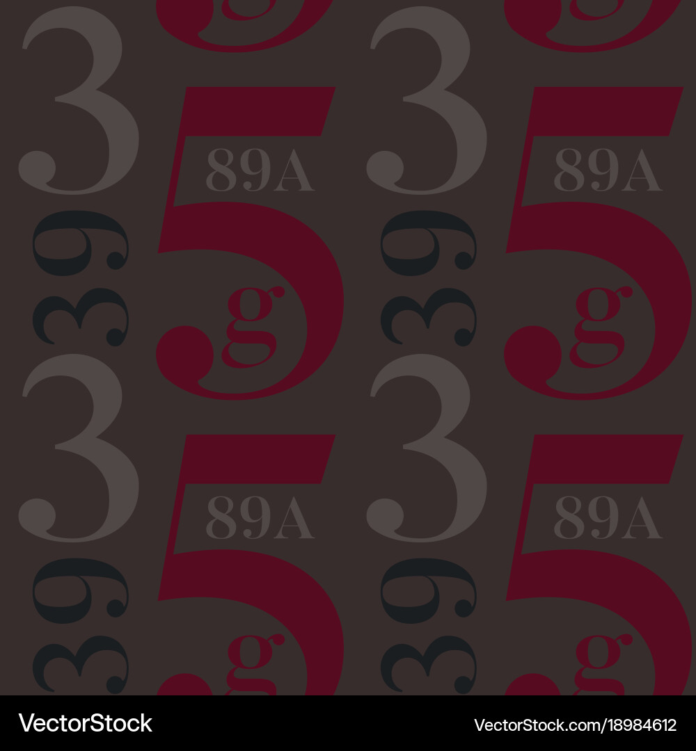 Simple typographic pattern vector image