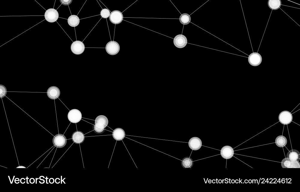 Technology network idea triangles elements vector image