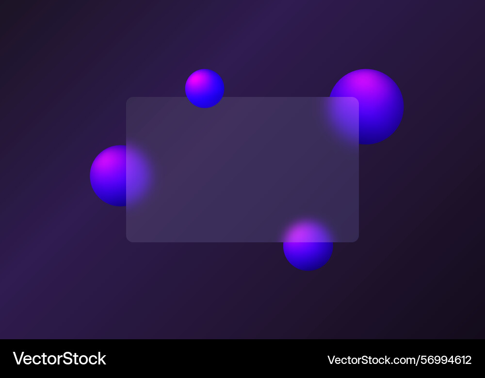 Transparent material partition with glowing Transparent material partition with glowing vector image