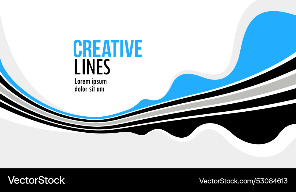 3d lines in motion abstract background creative 3d lines in motion abstract background creative Vector Image