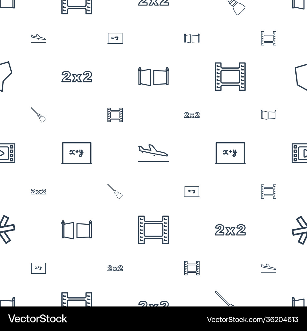 Border icons pattern seamless white background Vector Image