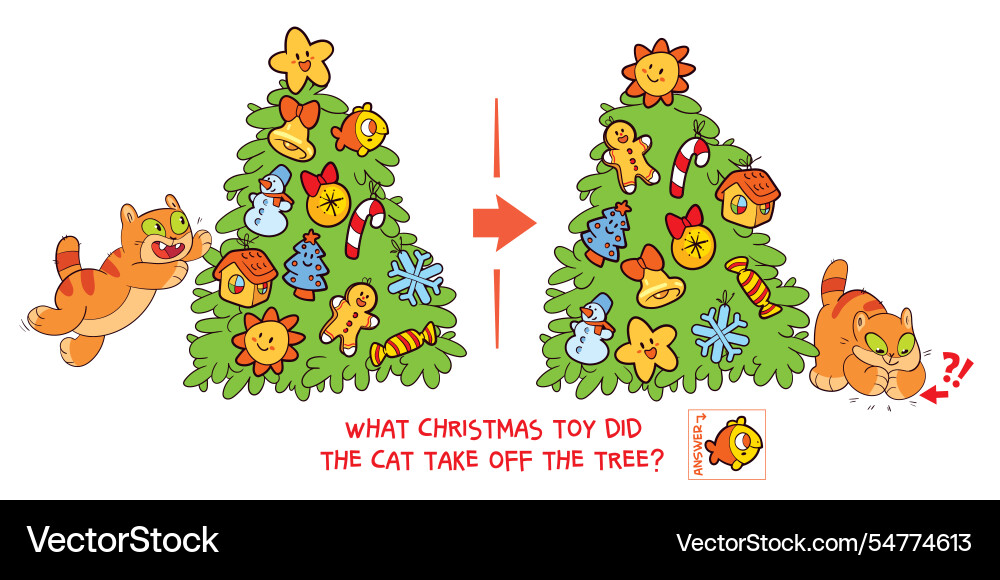Finden Sie die Unterschiede Puzzle Spiel was Weihnachten Finden Sie die Unterschiede Puzzle Spiel was Weihnachten vektorbild