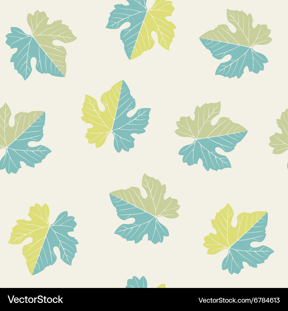 Grape Leaf Pattern vector image