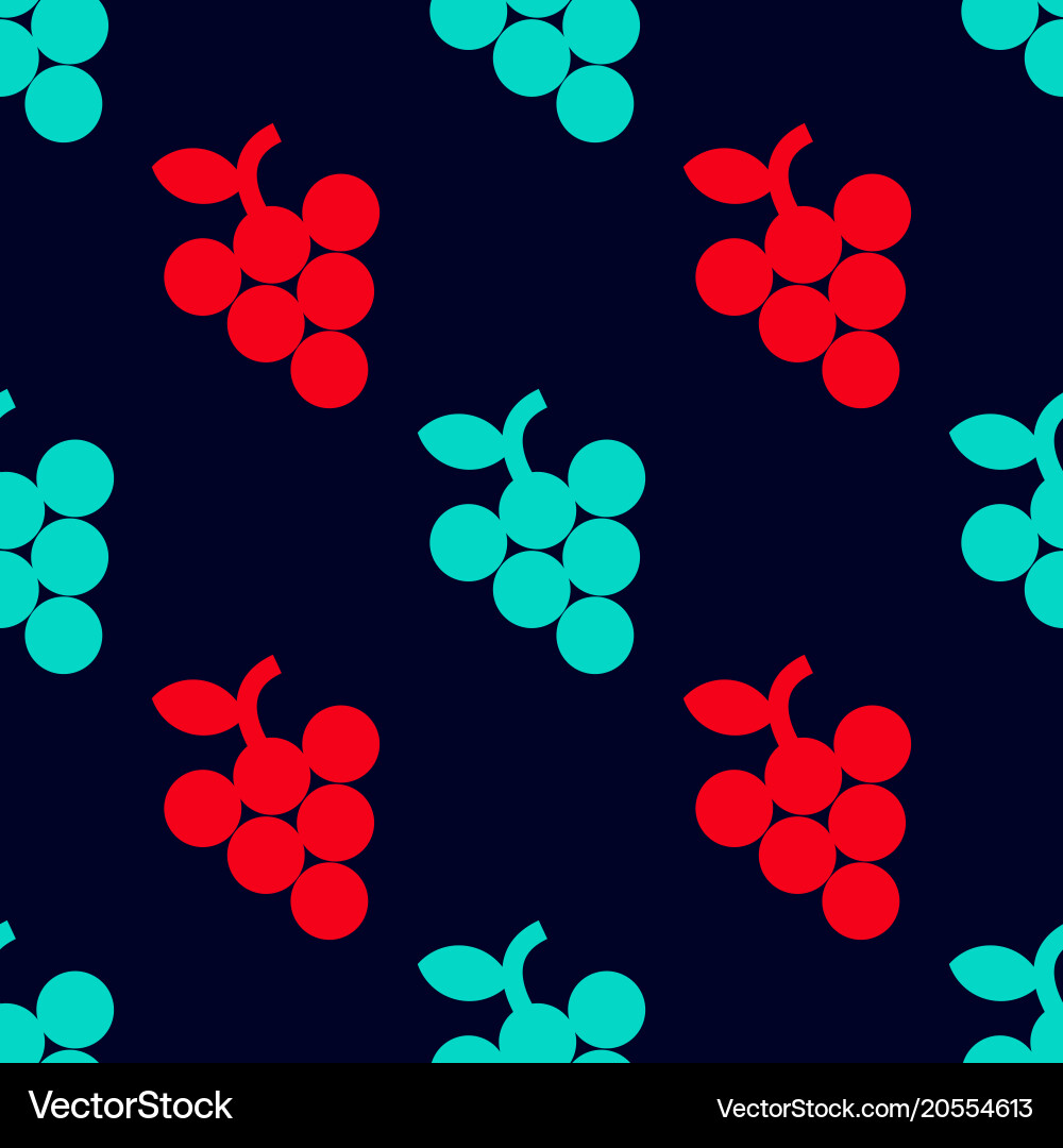 Grape Seamless Pattern vector image