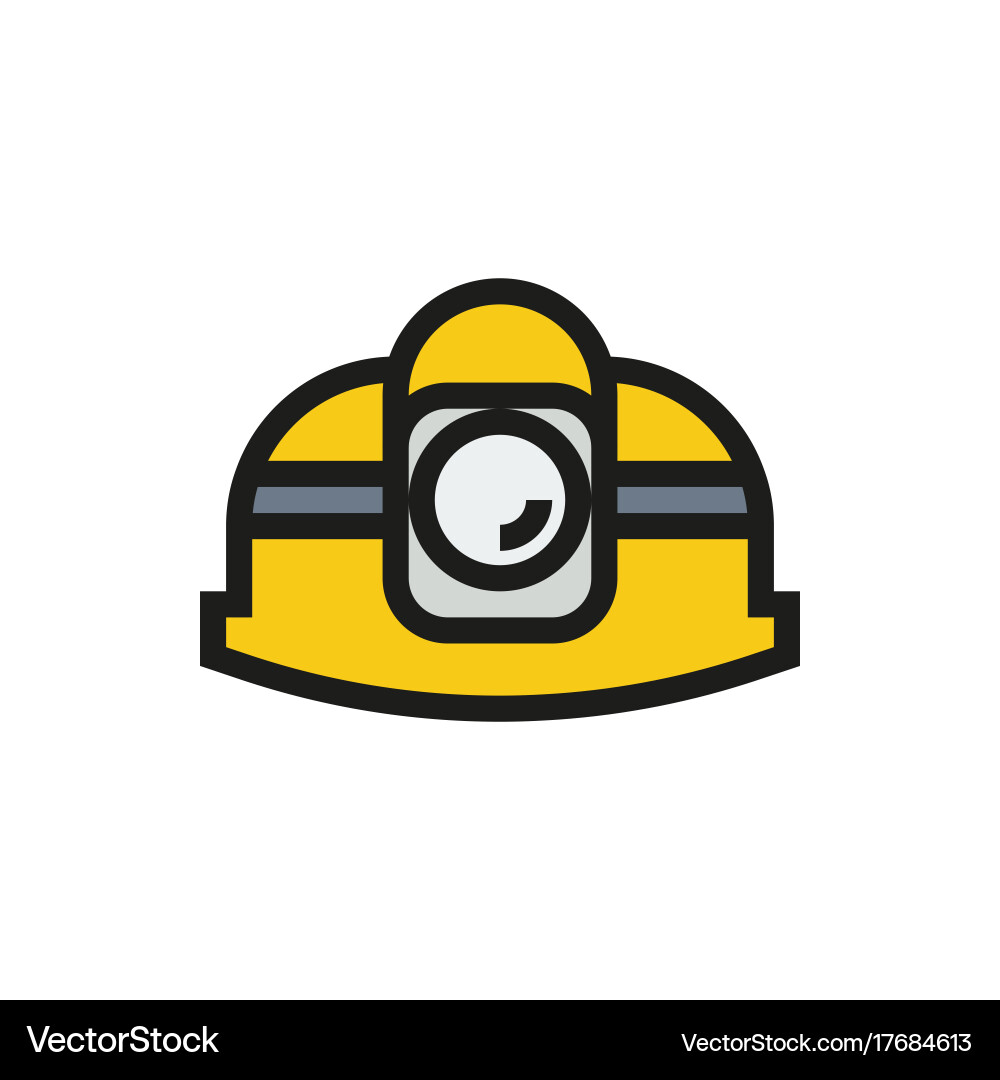 Hard Hat Icon - Safety Symbol Vector Image