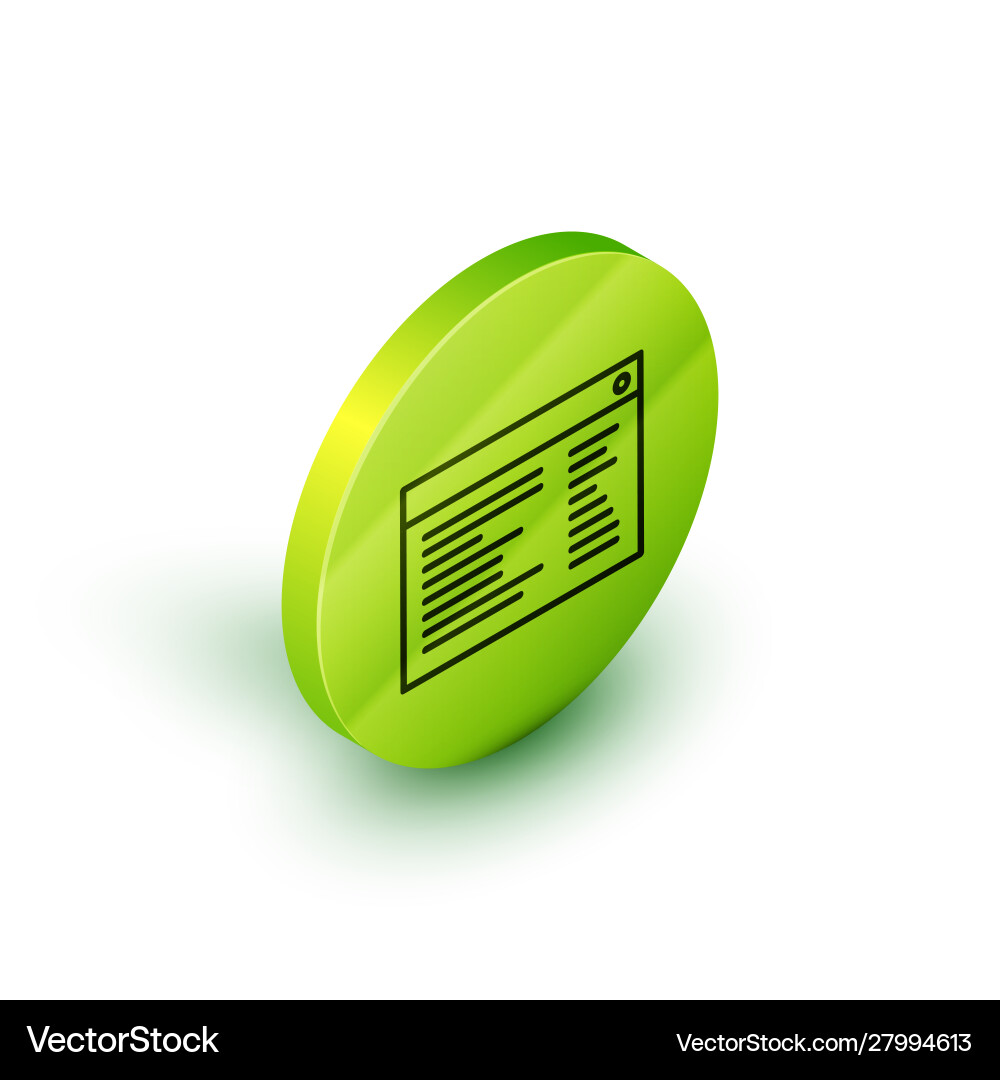 Isometrische Linie Software Web-Entwickler Programmierung Isometrische Linie Software Web-Entwickler Programmierung vektorbild