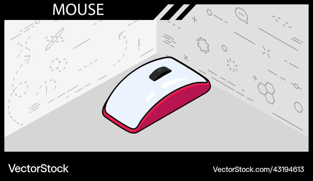 Mouse isometric design icon web 3d colorful Mouse isometric design icon web 3d colorful vector image
