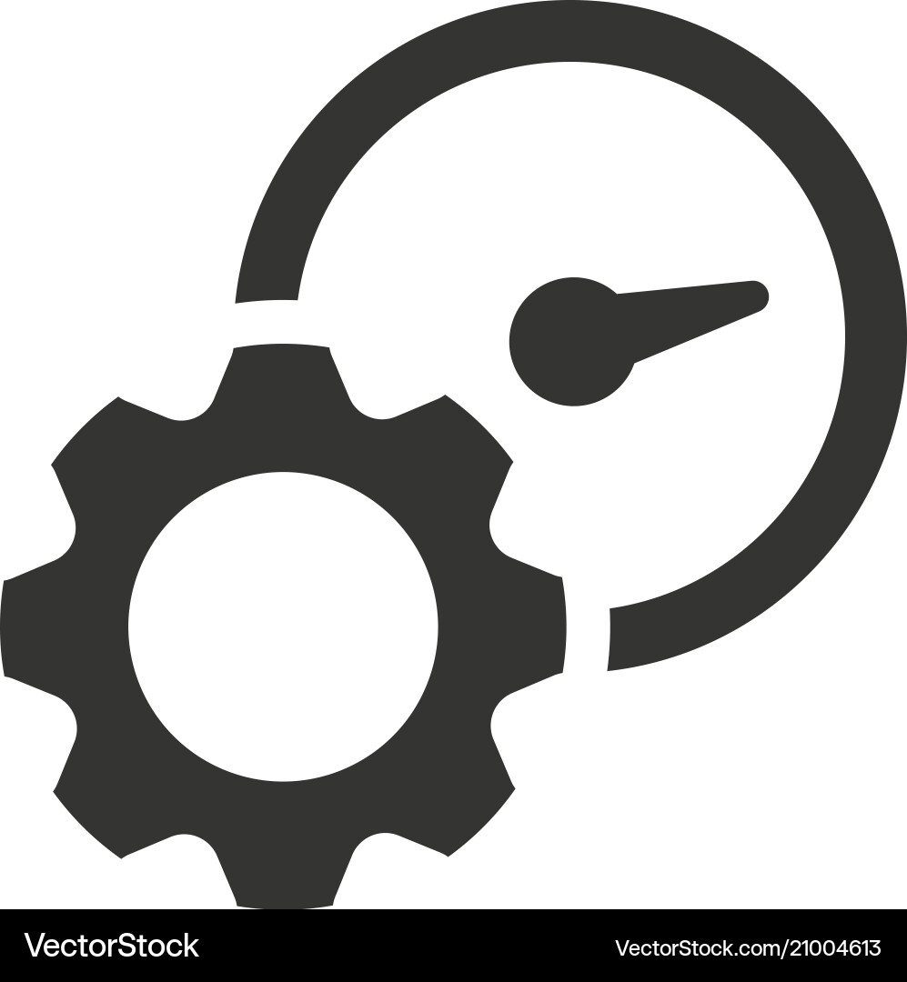 Productivity efficiency icon Royalty Free Vector Image