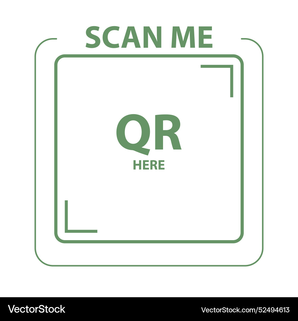 Scannen Sie mich Frame Vorlage für qr Code Menü Zahlung Scannen Sie mich Frame Vorlage für qr Code Menü Zahlung vektorbild