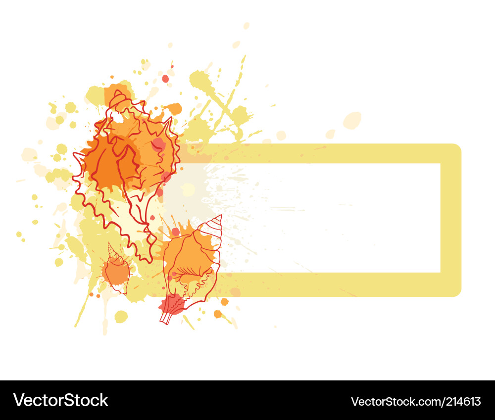 Shell frame vector image