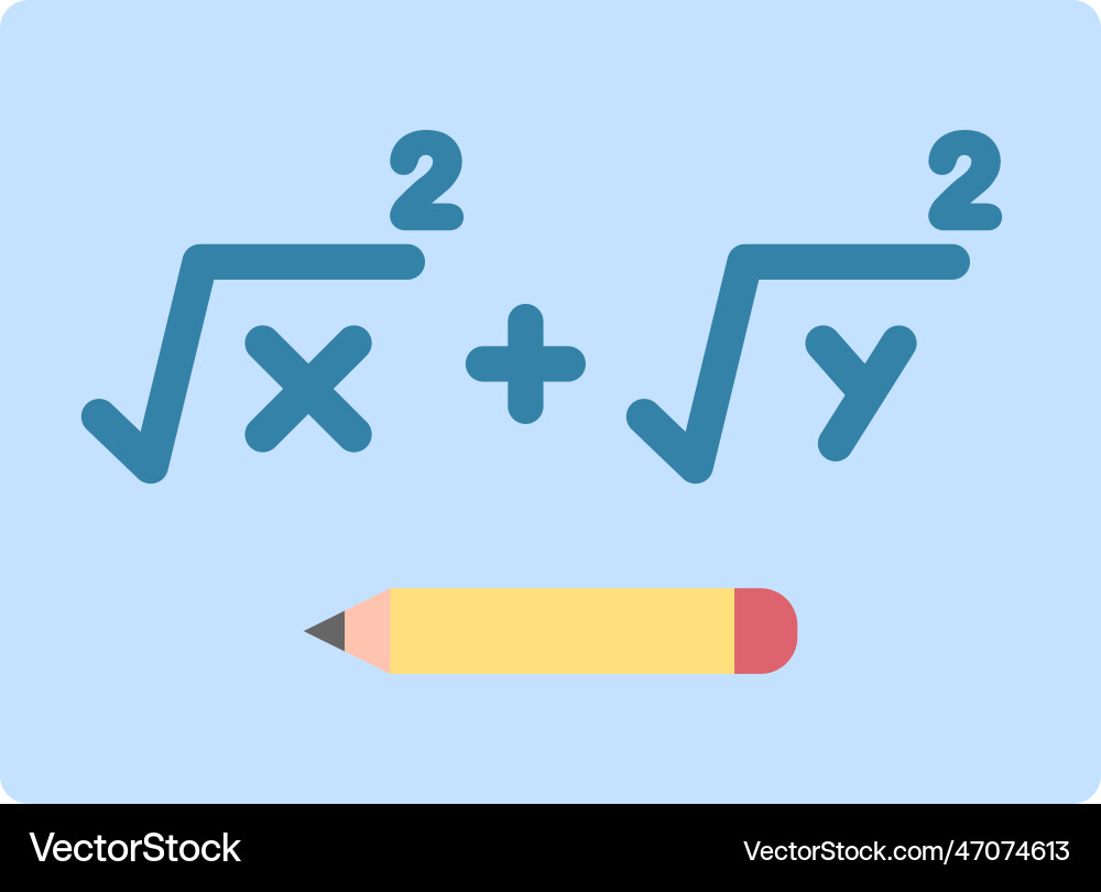 Solving formula icon image suitable Vector Image