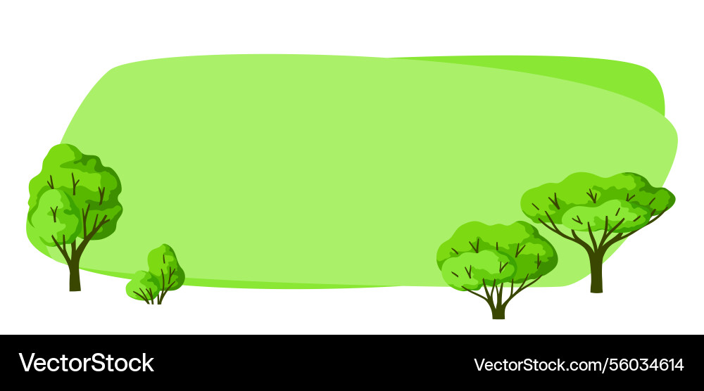 Background with trees spring or summer stylized Background with trees spring or summer stylized vector image