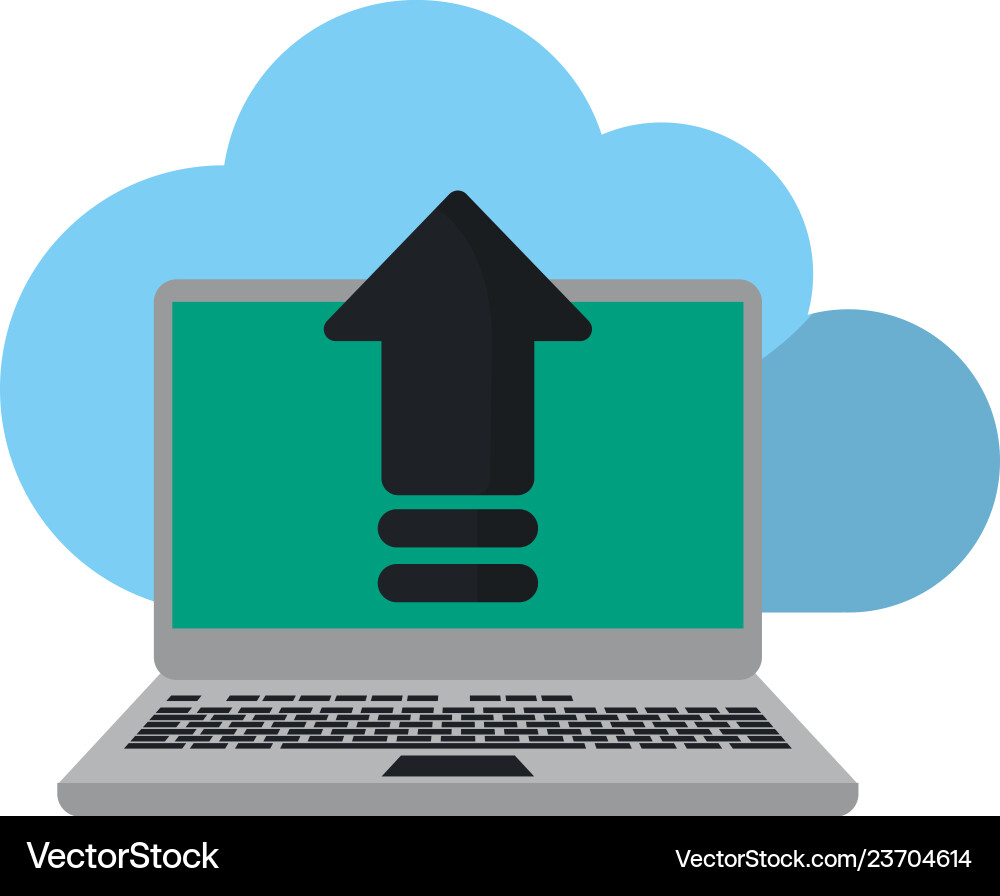 Cloud computing technology Vector Image