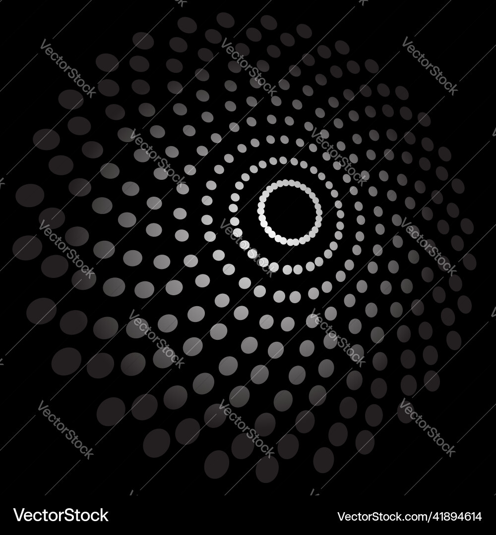Dynamic Circle Dot Pattern vector image
