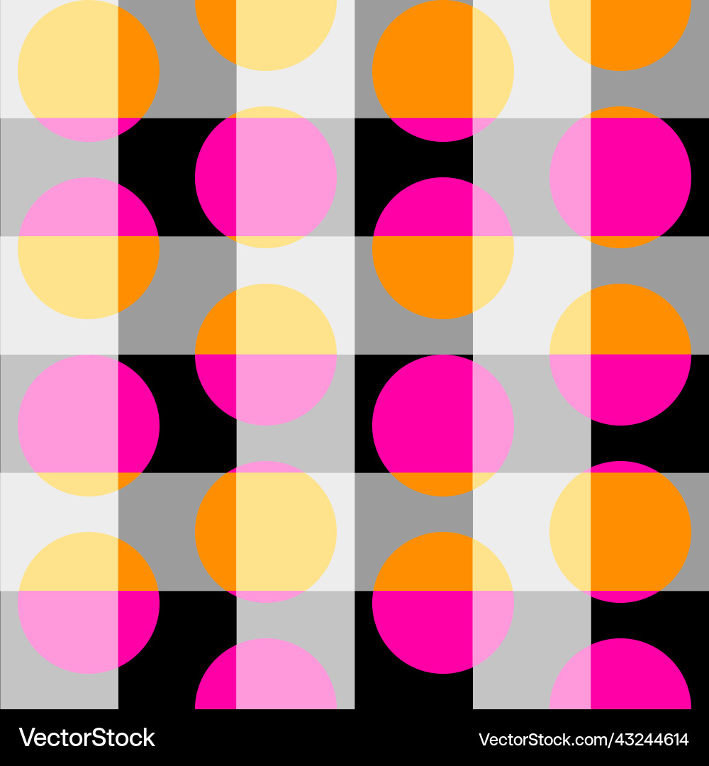 Geometric Block Pattern vector image