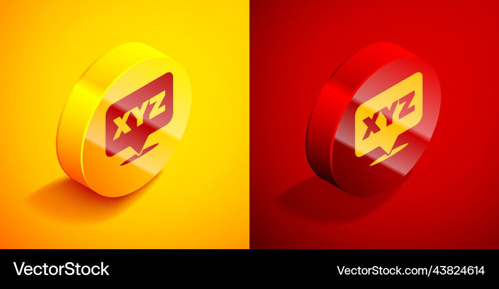 Isometric xyz coordinate system icon isolated Isometric xyz coordinate system icon isolated vector image