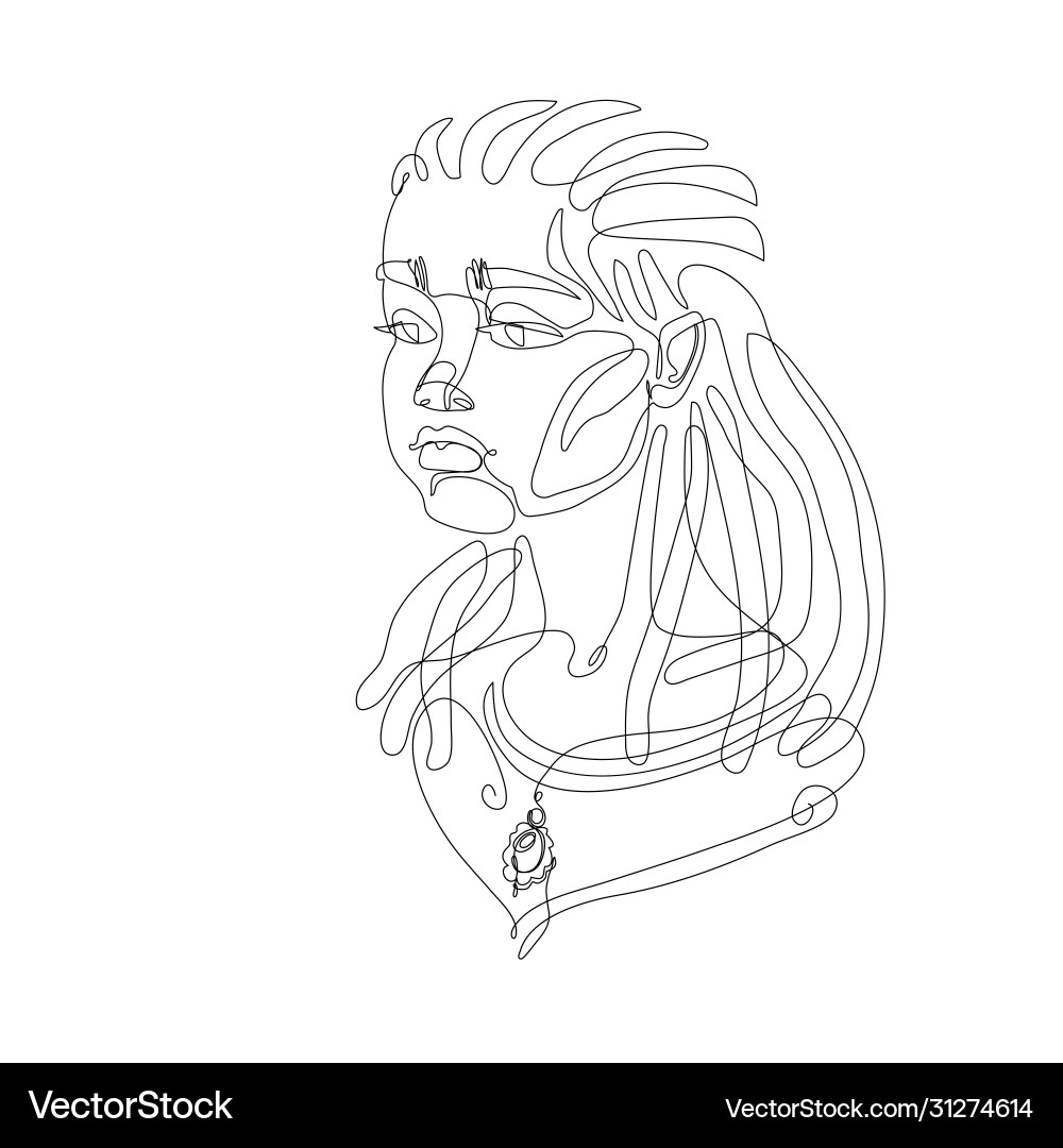 Kopf junge süß Mädchen mit Dreadlocks Frisur Kopf junge süß Mädchen mit Dreadlocks Frisur vektorbild