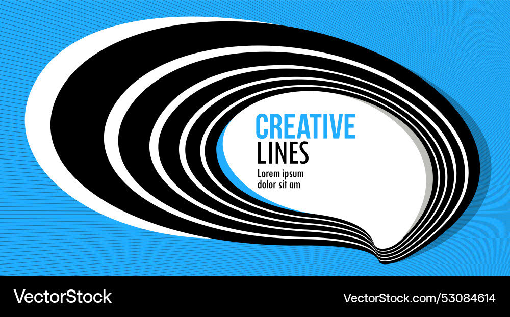 Lines in motion abstract background 3d vector image