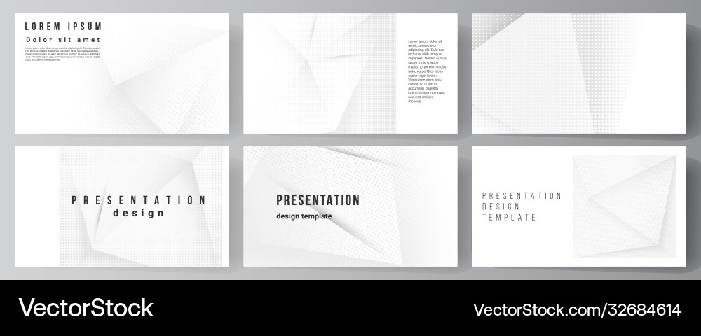 Modern Presentation Slides Layout vector image