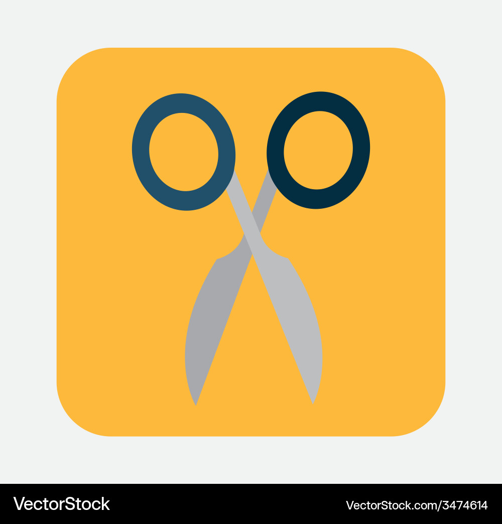 Scissors design vector image