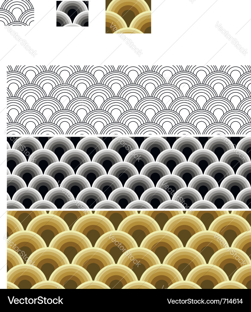 Seamless patterns set Vector Image