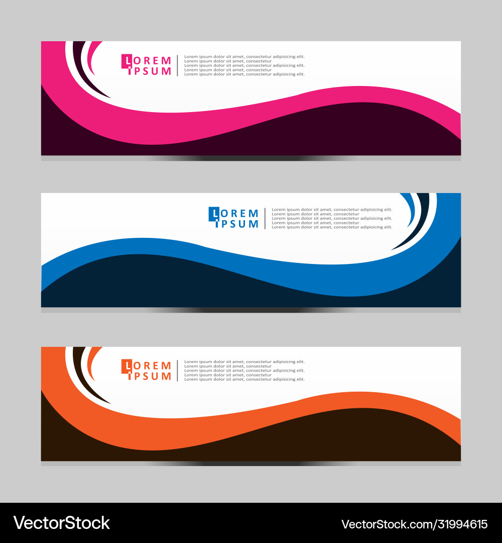 Abstract design banner web template Abstract design banner web template Vector Image