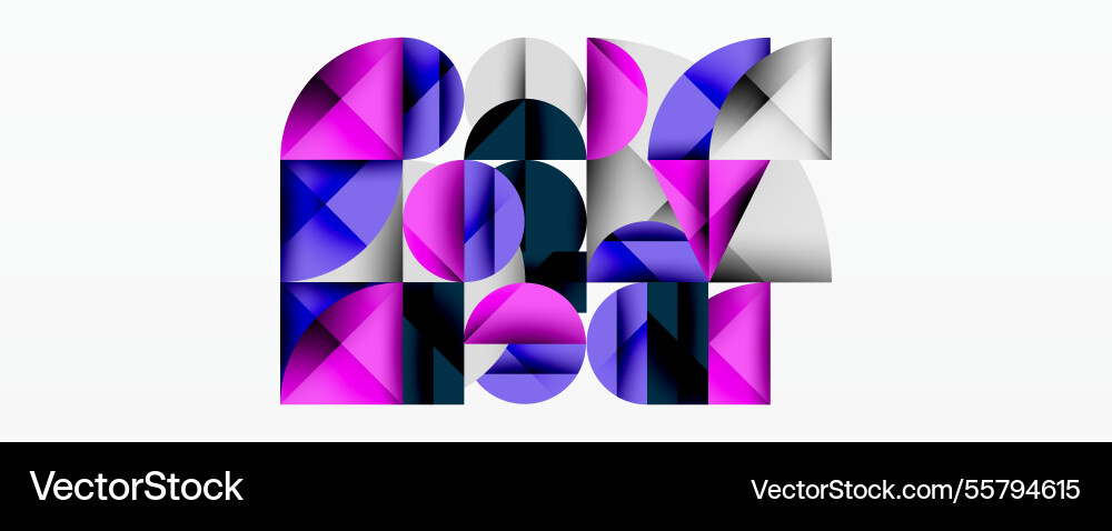 Abstract geometric design with intersecting Vector Image