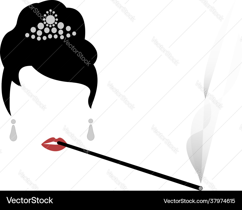 Audrey hepburn portrait shop logo mode frau Audrey hepburn portrait shop logo mode frau vektorbild