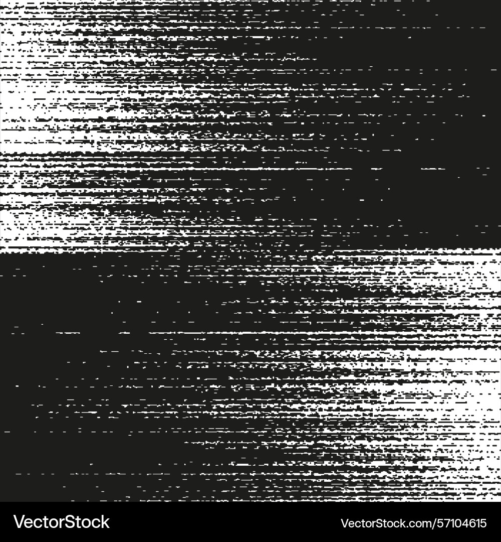 Black white noise static distortion pattern rough Black white noise static distortion pattern rough vector image